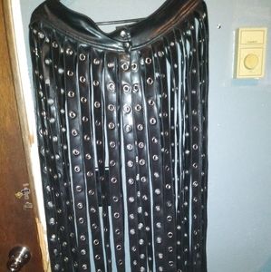 Vinyl and Grommet Over-skirt